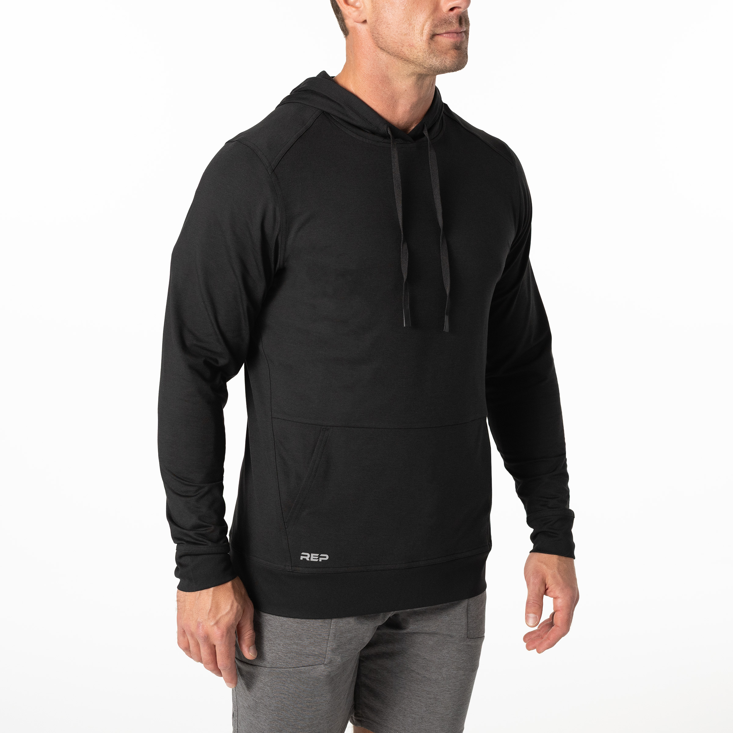 Men's Apollo Hoodie - Heather Black / Small
